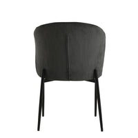 Esszimmerstuhl Avignon Dunkelgrau mit schwarzem Fuß Mahom