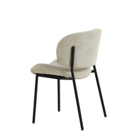 Esszimmerstuhl Narbonne Beige mit schwarzem Fuß Mahom