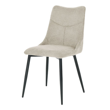 Esszimmerstuhl Sand mit schwarzem Fuß
