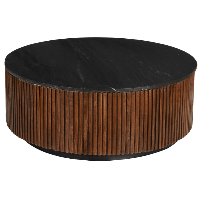 Mangoholz Couchtisch Rund Austin 105 cm Mahom