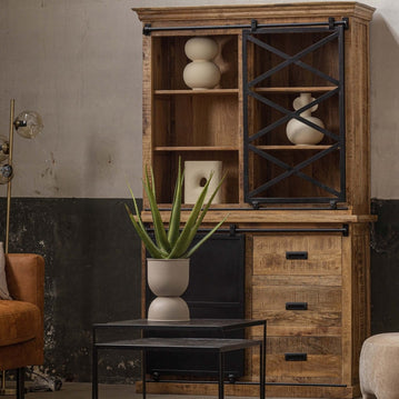 Mangoholz Buffet-Schrank Denver 120 cm X Mahom