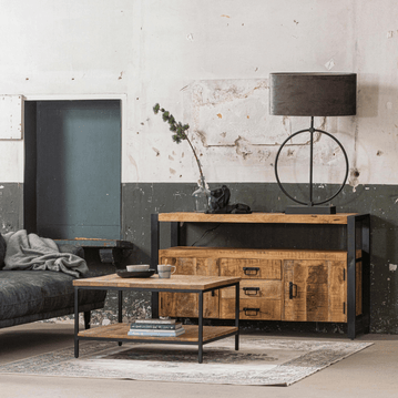 Mangoholz Couchtisch Miami 80 x 80 Mahom