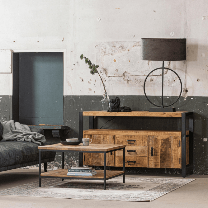 Mangohouten Eettafel Tulsa