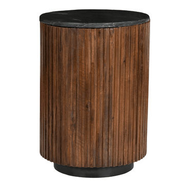 Mangoholz Couchtisch Rund Austin 40 cm Mahom