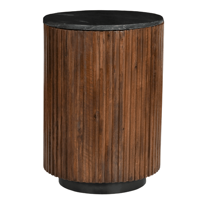 Mangoholz Couchtisch Rund Austin 40 cm Mahom