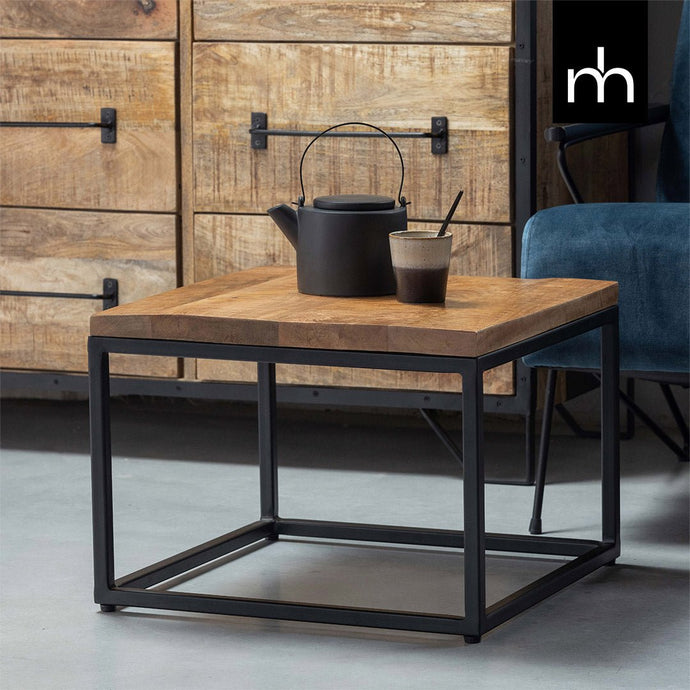 Mangoholz Couchtisch-Set Miami mit 3 Tischen Mahom