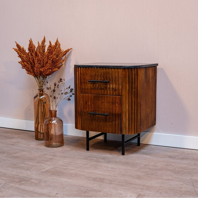 Mangoholz Beistellmöbel Austin 50 cm Mahom