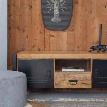 Mangoholz TV-Möbel Birmingham 150 cm Mahom