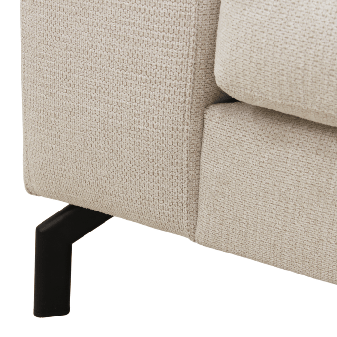 Ecksofa Nora 4-Sitzer Links Creme
