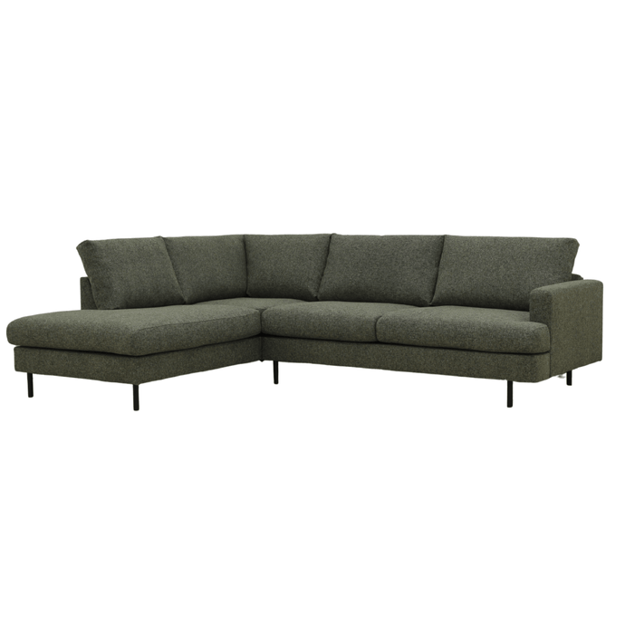 Ecksofa Nolio 4-Sitzer Links Grün