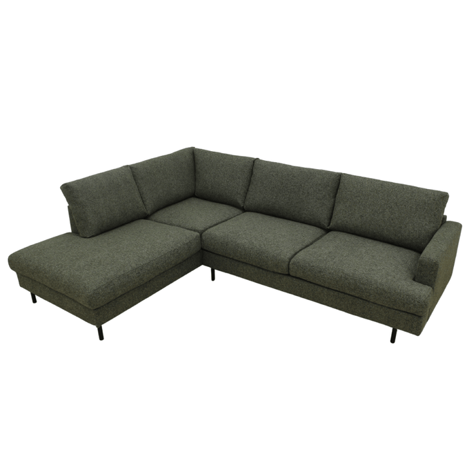 Ecksofa Nolio 4-Sitzer Links Grün