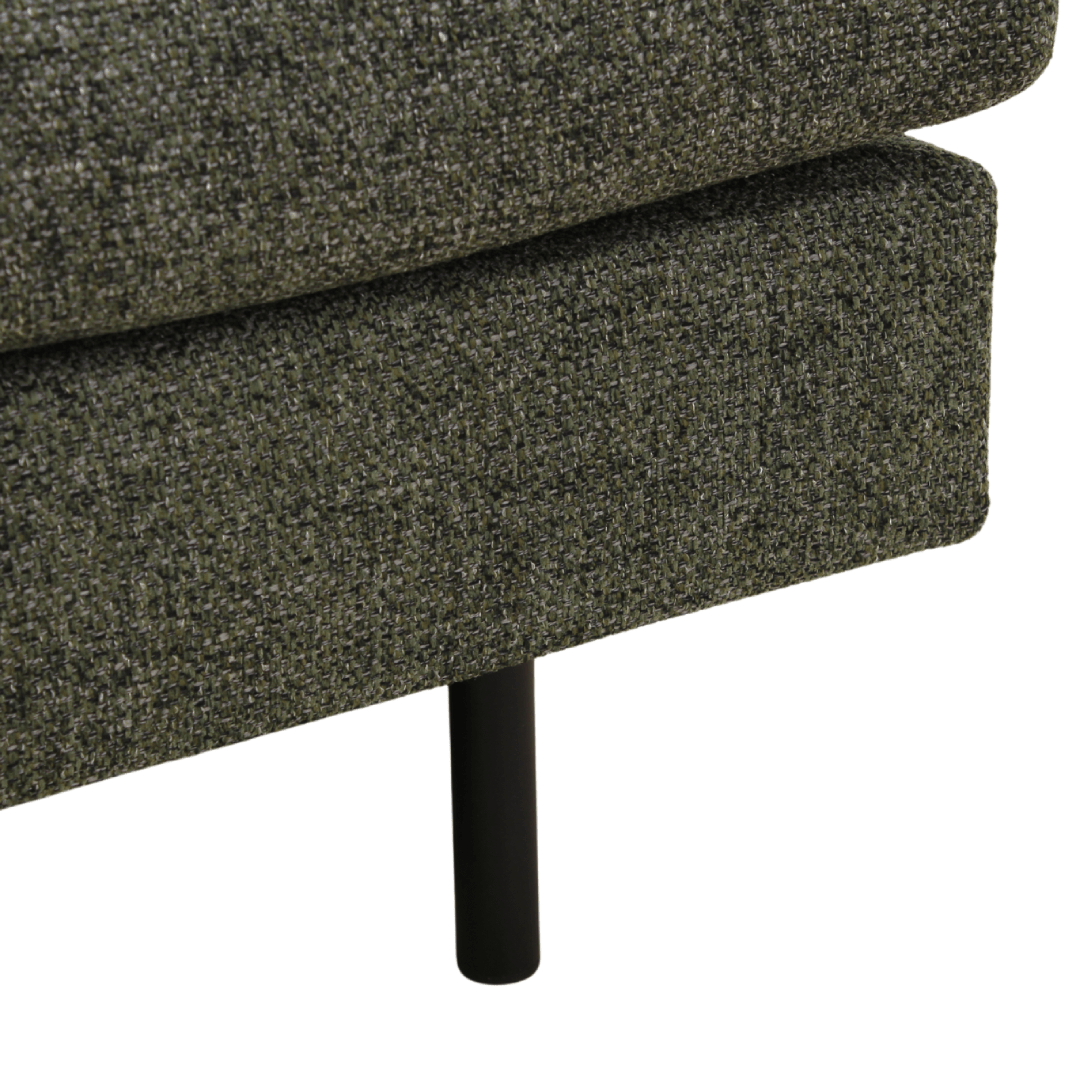 4-Sitzer Ecksofa in Grün, linksseitig