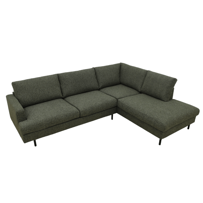 Ecksofa Nolio 4-Sitzer Rechts Grün