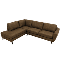 Ecksofa Bonanza 4-Sitzer Links Braun