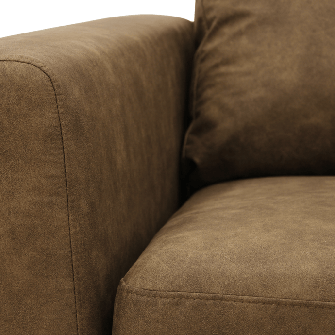 Ecksofa Bonanza 4-Sitzer Rechts Braun