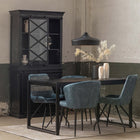 Mangoholz Buffet-Schrank Denver Schwarz 100 cm X Mahom