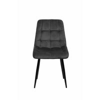 Esszimmerstuhl Nice Anthrazit mit schwarzem Fuß Mahom