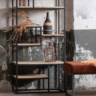 Mangoholz Fächerschrank Chicago 80 cm Mahom