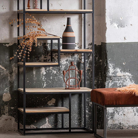 Mangoholz Fächerschrank Chicago 80 cm Mahom