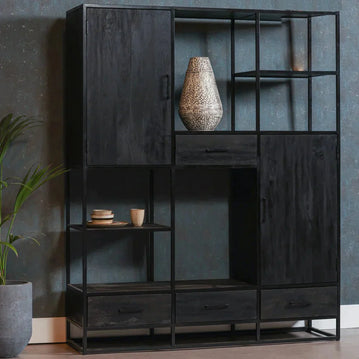 Mangoholz Fächerschrank Florence XXL Mahom