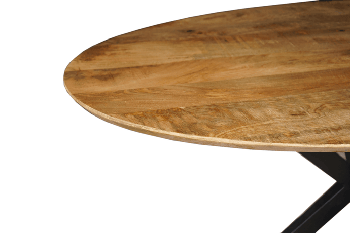 Mangoholz Esstisch Bologna Oval 160x90 cm Mahom