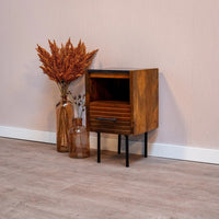 Mangoholz Nachttisch Tucson 35x60 cm Mahom