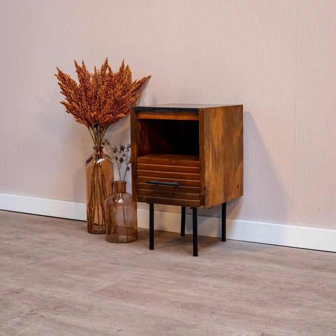 Mangoholz Nachttisch Tucson 35x60 cm Mahom