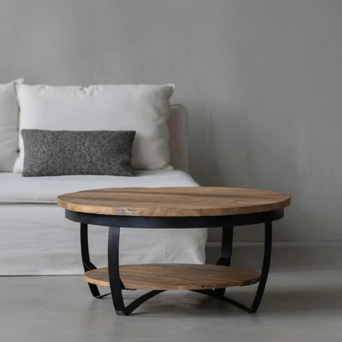 Mangoholz Couchtisch Bakersfield 65 cm Mahom