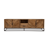 Mangoholz TV-Möbel Reno 200 cm mit 1 Schublade Mahom