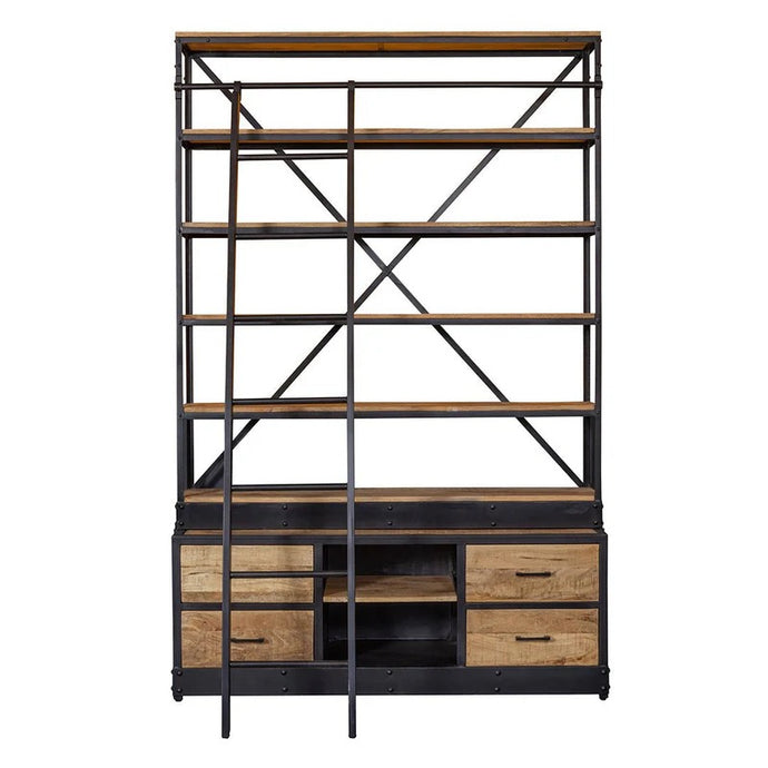 Mangoholz Bücherschrank Lincoln 160 x 245 cm Mahom