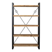 Mangoholz Bücherschrank Britt 120 cm Mahom