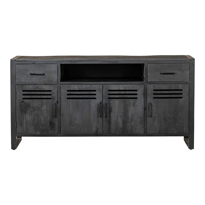 Mangoholz Anrichte Henderson Schwarz 180 cm Mahom