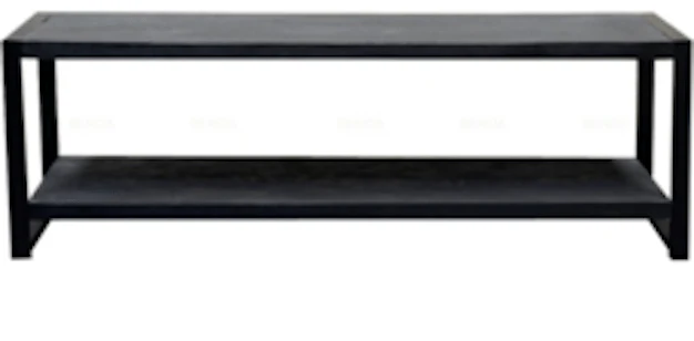 Mangoholz TV-Möbel Britt Schwarz 150 cm Mahom