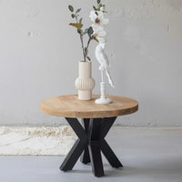 Mangoholz Couchtisch Glendale 70 cm Mahom