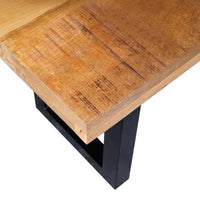 Mangoholz Esszimmerbank Britt U-Fuß 200x40 cm Mahom