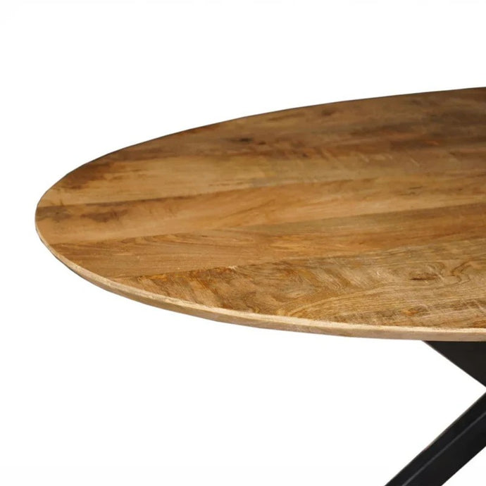 Mangoholz Esstisch Bologna Oval 300x130 cm Mahom