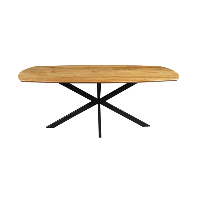 Mangoholz Esstisch Vicenza Dänisch Oval 180x100 cm Mahom