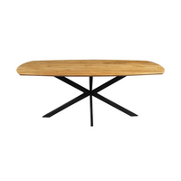 Mangoholz Esstisch Vicenza Dänisch Oval 240x110 cm Mahom