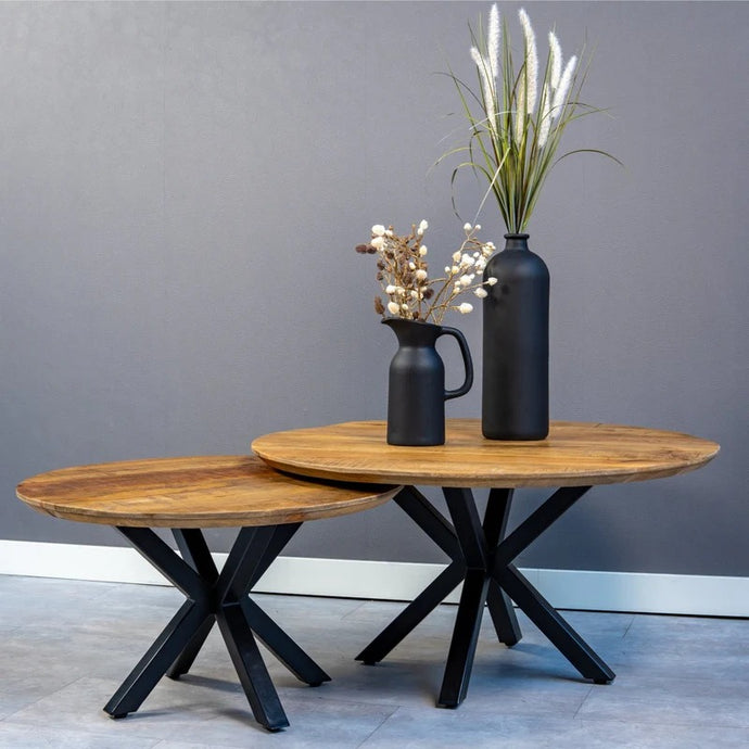 Mangoholz Couchtisch Vicenza 70 cm Mahom