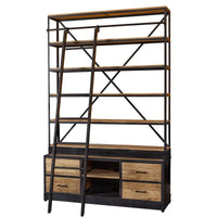 Mangoholz Bücherschrank Lincoln 160 x 225 cm Mahom
