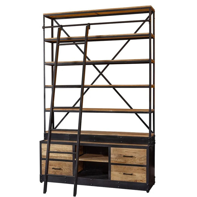 Mangoholz Bücherschrank Lincoln 160 x 225 cm Mahom
