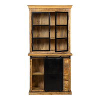 Mangoholz Buffet Schrank Denver 120 cm mit Türen Gerade Mahom