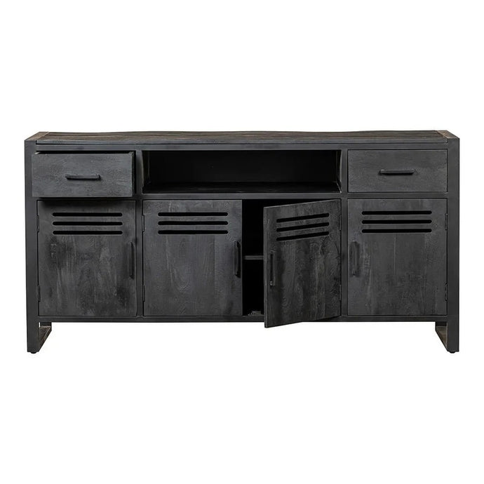 Mangoholz Anrichte Henderson Schwarz 180 cm Mahom