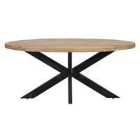 Mangoholz Esstisch Tulsa Oval 160x90 cm Mahom