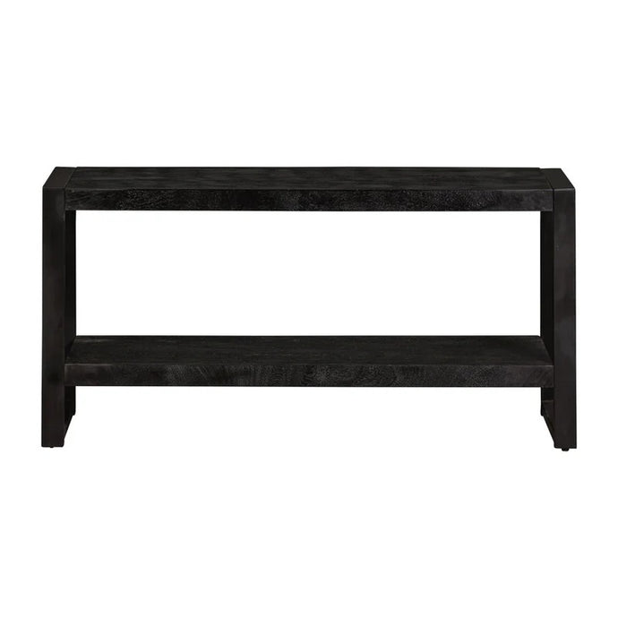 Mangoholz TV-Möbel Britt Schwarz 120 cm Mahom