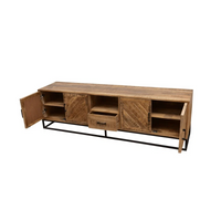 Mangoholz TV-Möbel Reno 200 cm mit 1 Schublade Mahom