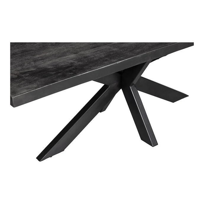 Mangoholz Esstisch Memphis Schwarz Rechteck 160x90 cm Mahom