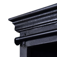 Mangoholz TV-Möbel Portland Schwarz 120 cm Mahom