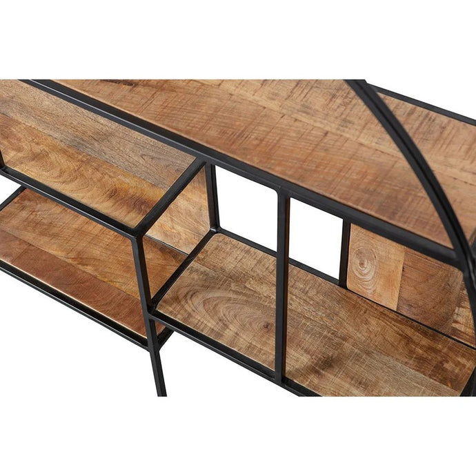 Mangoholz Wandregal Rund 60 cm Mahom