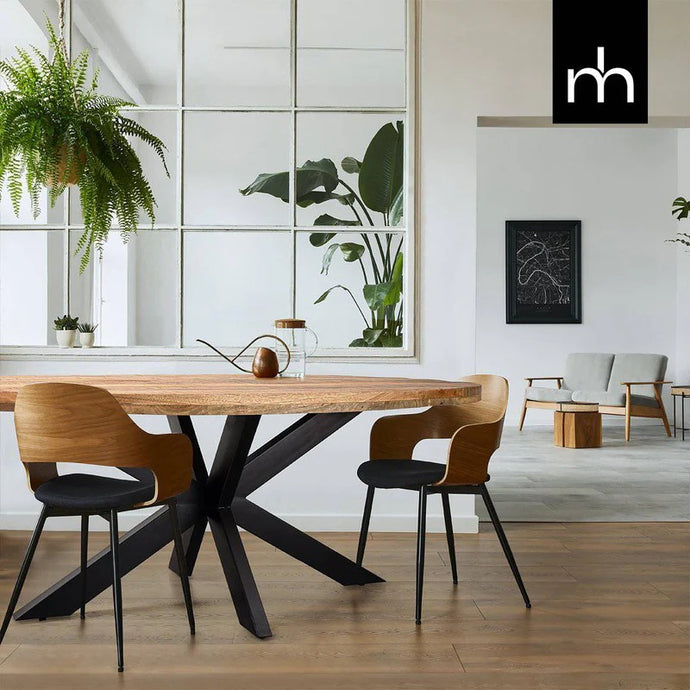 Mangoholz Esstisch Tulsa Oval 160x90 cm Mahom